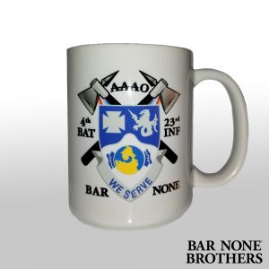 Product Photo of Bar None Brothers 4th Battalion 23rd Infantry 15oz Coffee Mug.